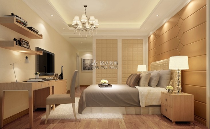 中海千燈湖一號211平方米歐式風格平層戶型臥室裝修效果圖