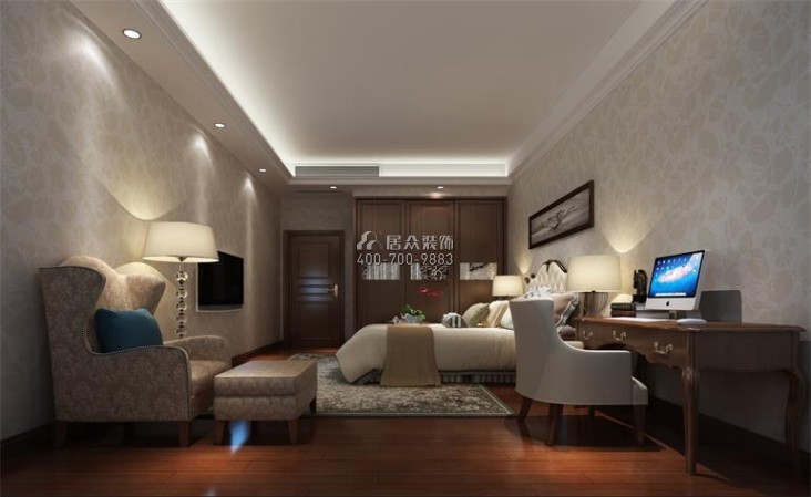 鼎峰尚境295平方米新古典风格平层户型卧室装修效果图