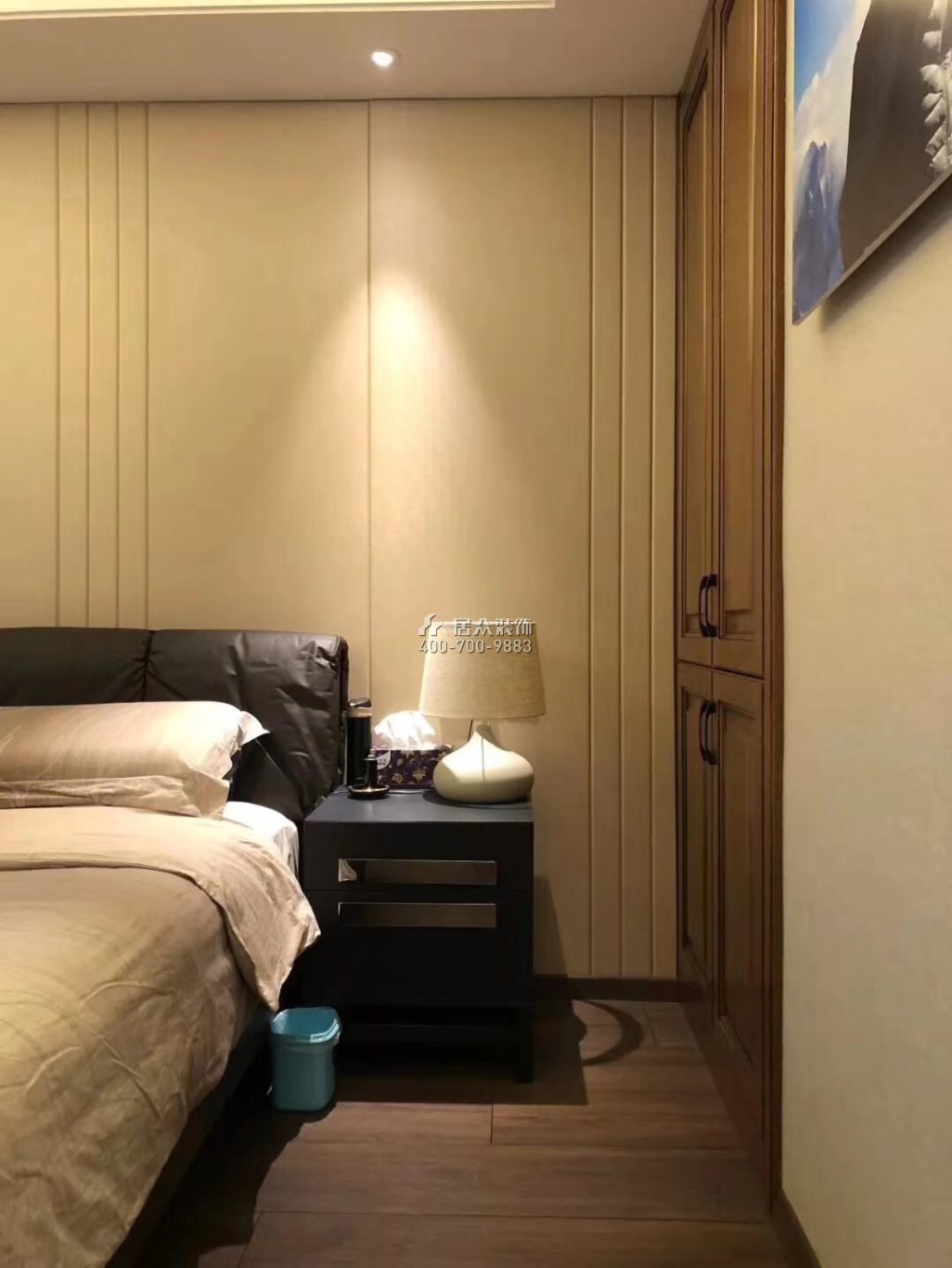 鸿益幸福湖畔168平方米混搭风格平层户型卧室（中国）科技有限公司官网效果图