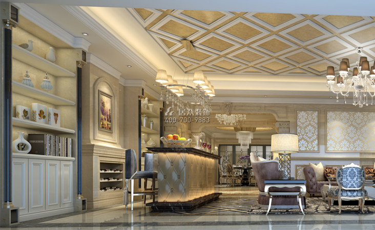 中信山语湖330平方米新古典风格平层户型客厅装修效果图