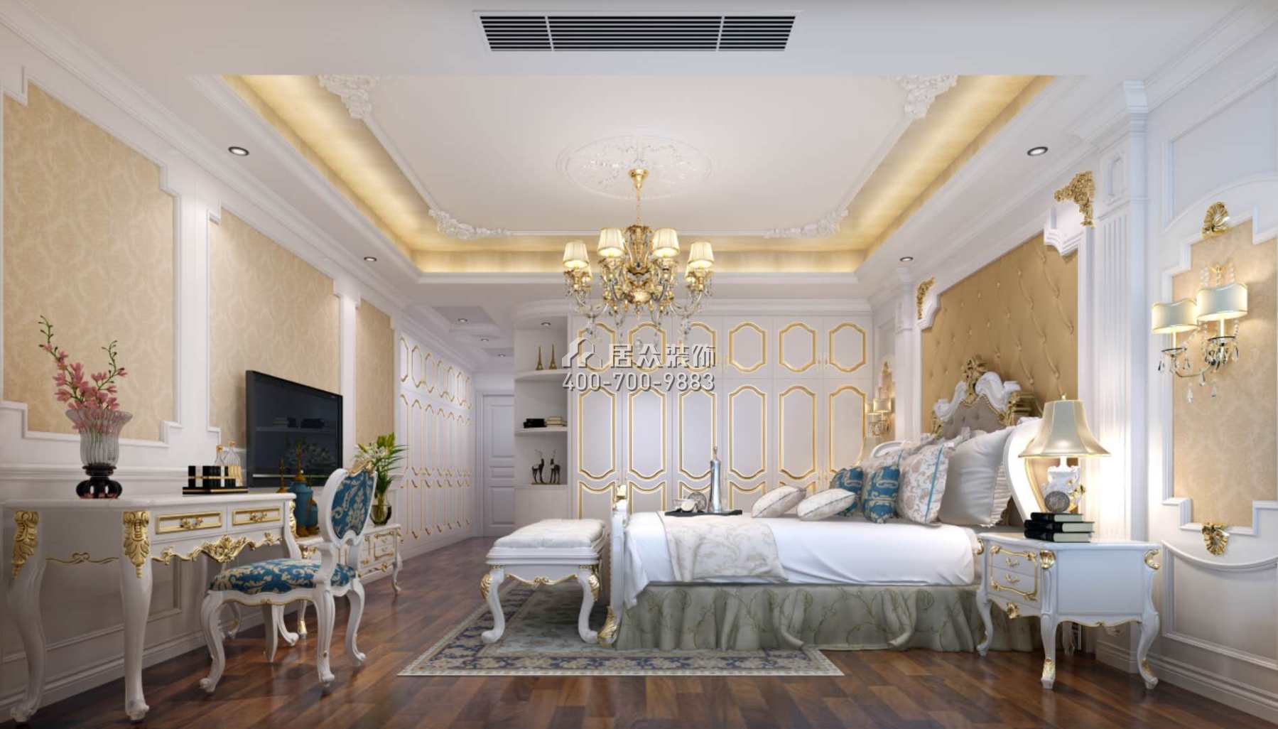 江海碧桂園270平方米歐式風格平層戶型臥室裝修效果圖