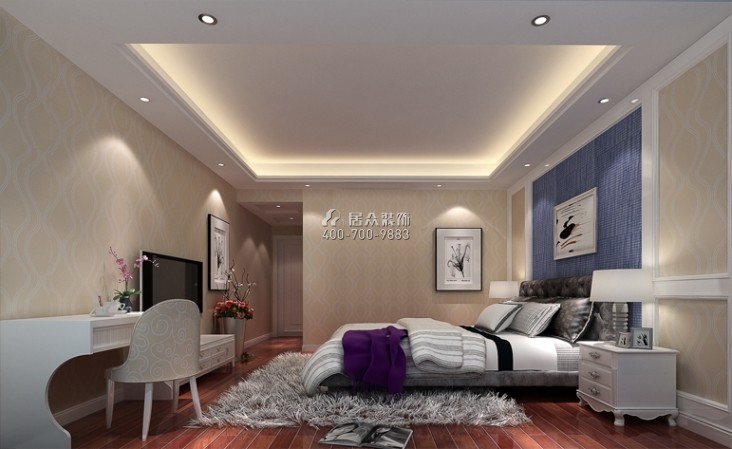 中海九號公館143平方米現代簡約風格平層戶型臥室裝修效果圖