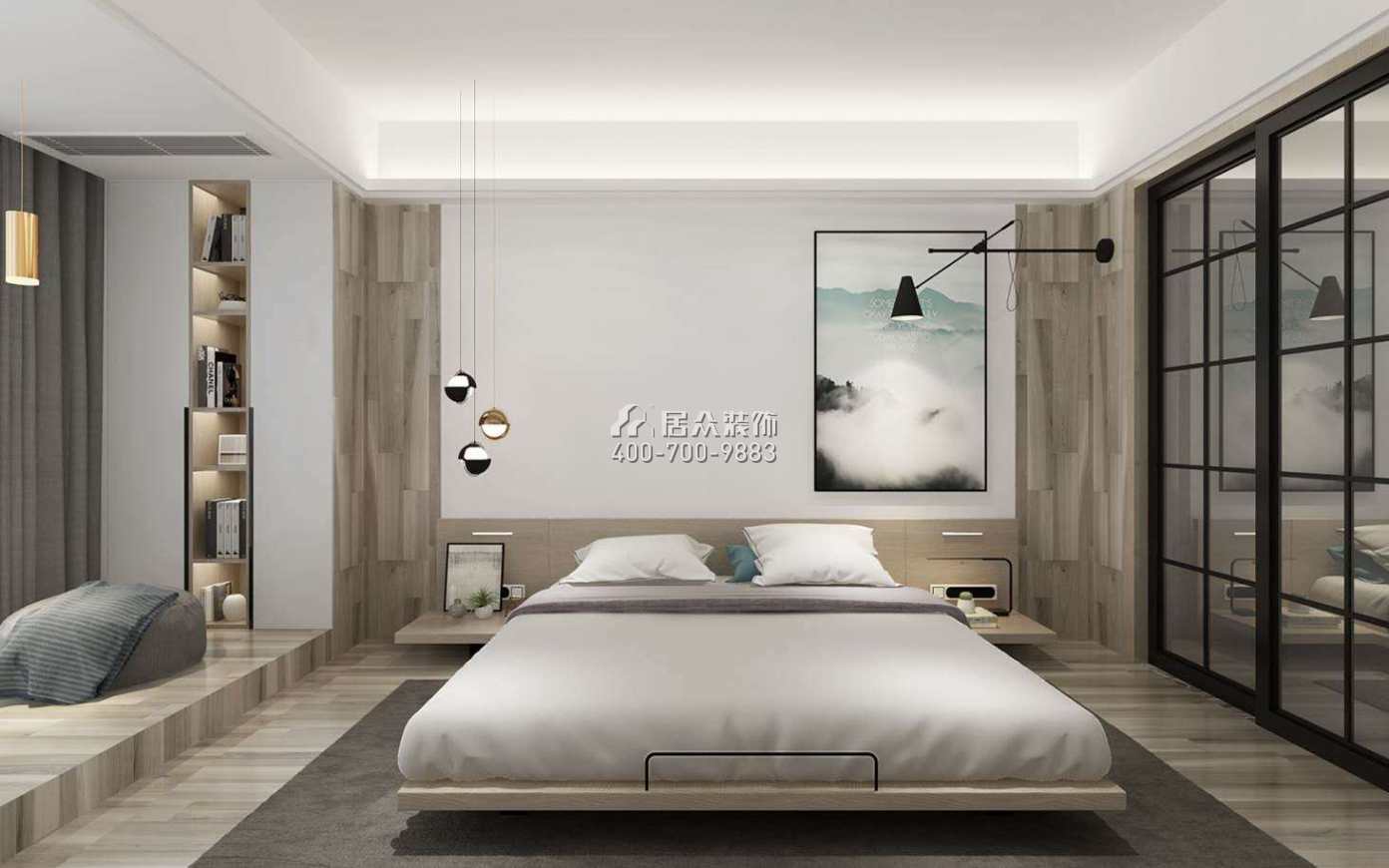 老西门155平方米北欧风格平层户型卧室装修效果图