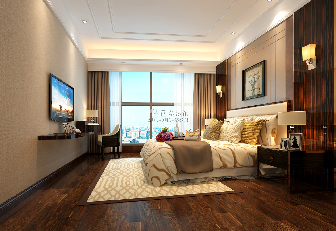 東海國際210平方米其他風格平層戶型臥室裝修效果圖