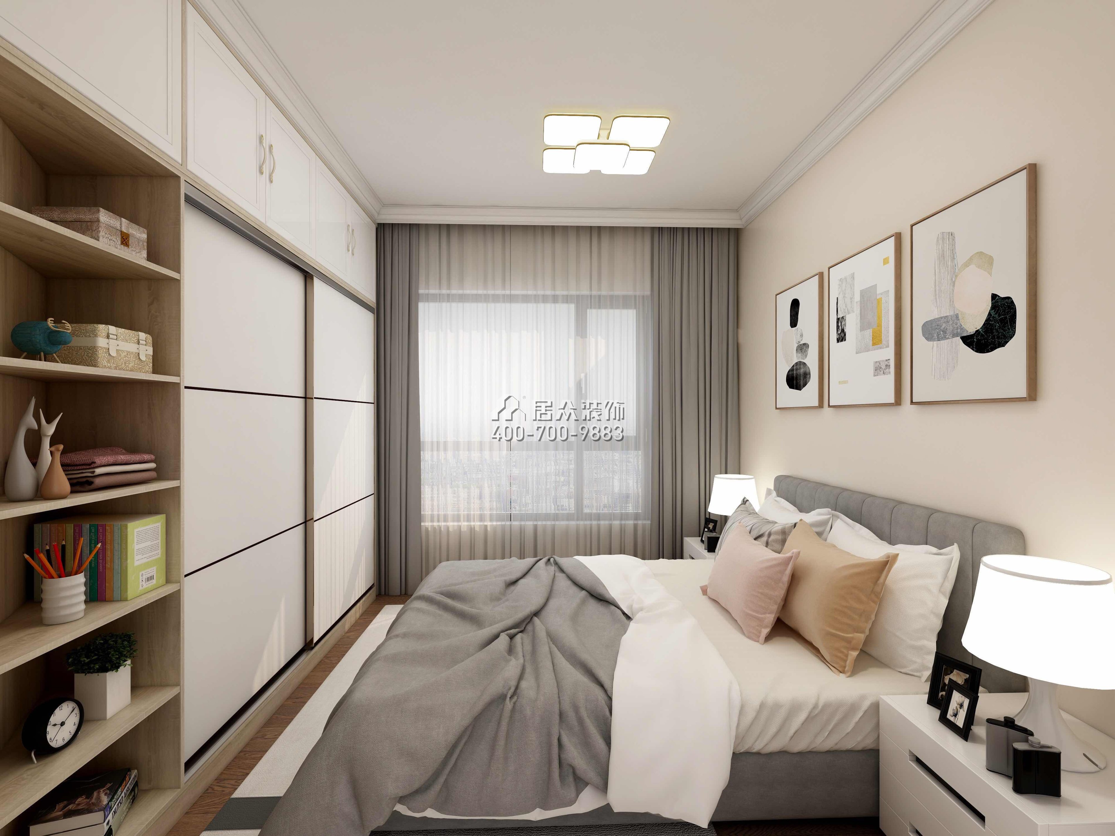 星河丹堤128平方米現代簡約風格平層戶型臥室裝修效果圖