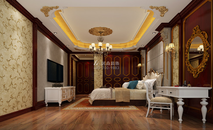 大康福盈門159平方米歐式風格平層戶型臥室裝修效果圖