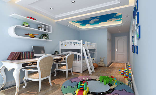 居眾裝飾效果圖—歐式兒童房裝修效果圖大全