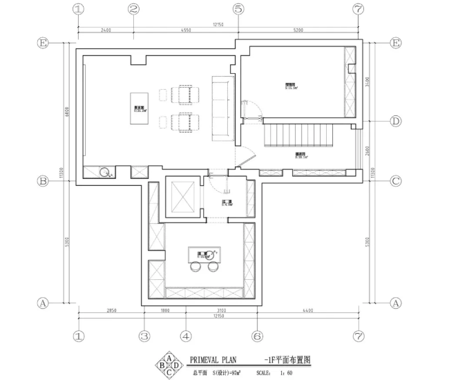 580㎡新中式-1F平面布置图