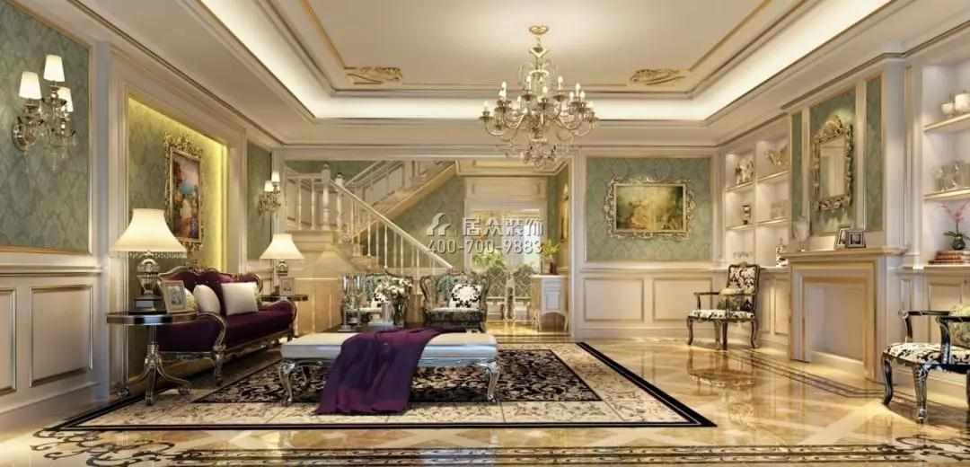 装修案例｜420㎡法式新古典风格别墅 极致的优雅华贵！