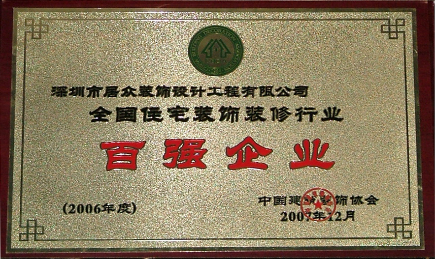 2006百强企业