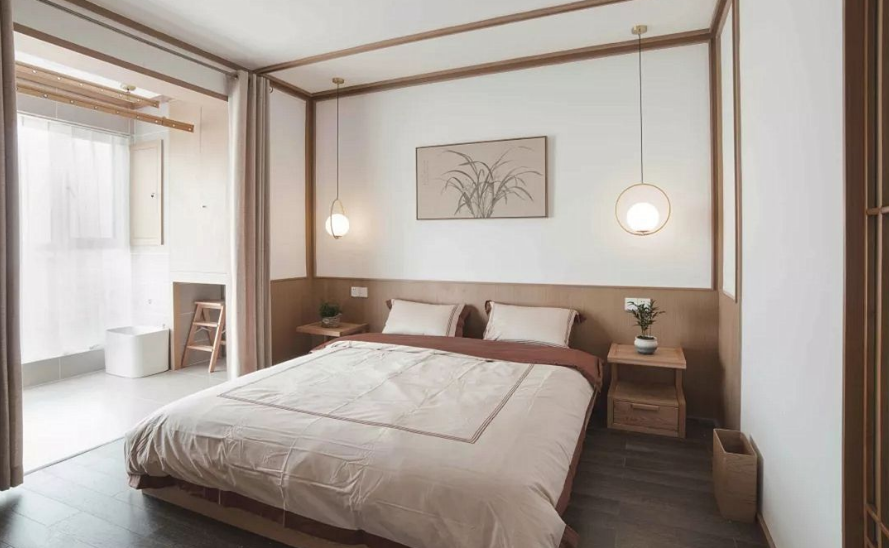 100㎡三房两厅日式主卧室装修风格带给您不一样的住房体验 (图6)
