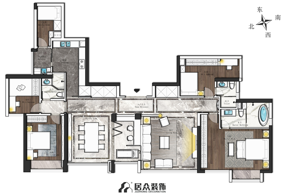 美式混搭全案設(shè)計案例