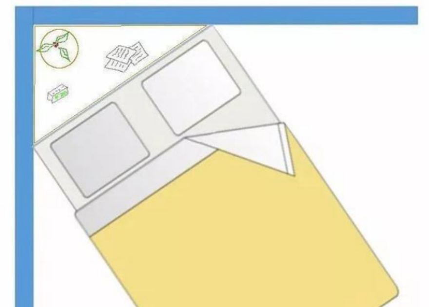 主卧太小只能放下一个床头柜，是否有必要和书房打通？了解一下！(图9)