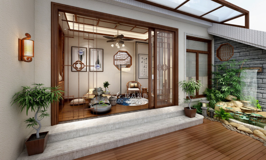 260㎡新中式别墅茶室